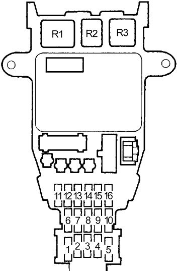 Honda Odyssey RA (1994-1998) - Sicherungskasten