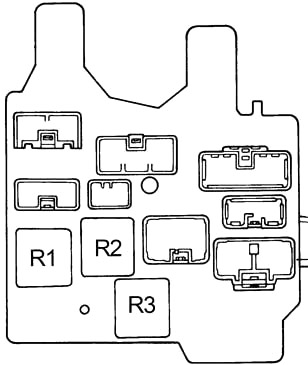 Lexus ES 300 (XV10) (1991-1996) - Sicherungskasten