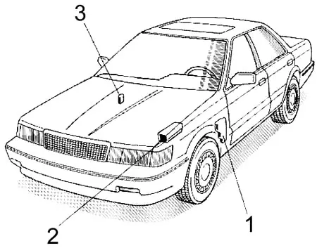 Lexus ES 250 (VZV21) (1989-1991) – Sicherungskasten