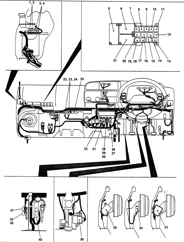 Mitsubishi Canter 6 (1993-2002) - Sicherungskasten.